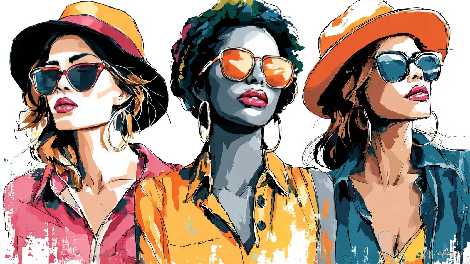 Tableau illustration de mode