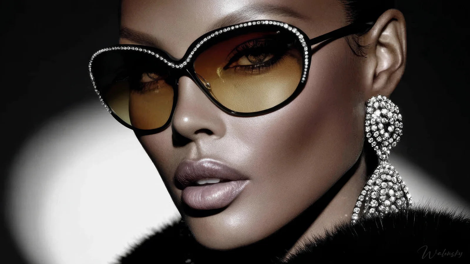 Tableau visage de la mode