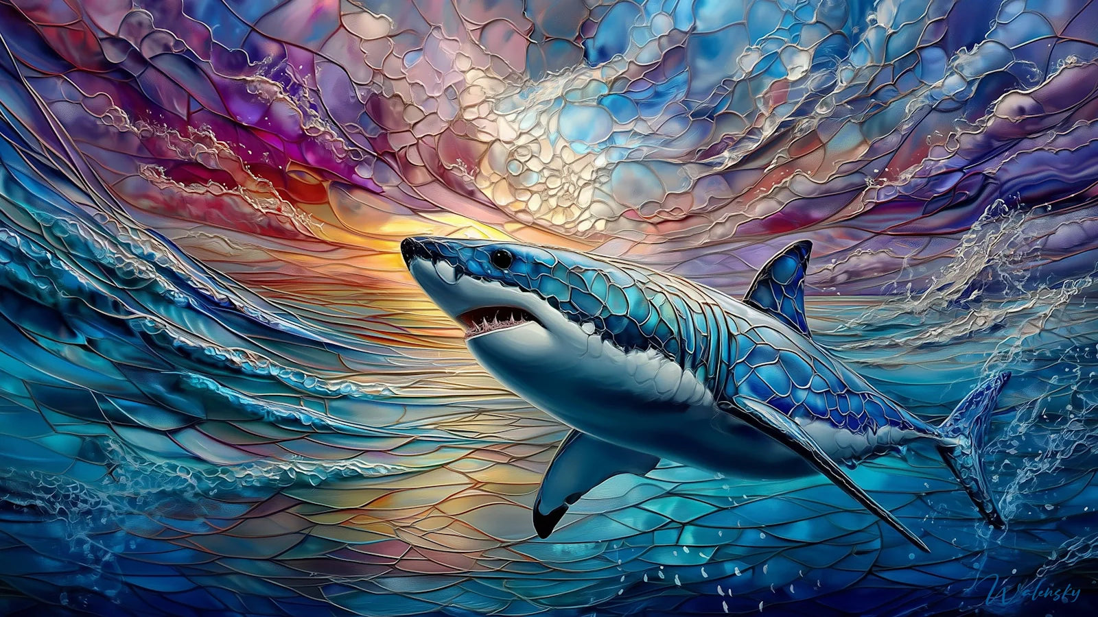 Tableau Mégalodon