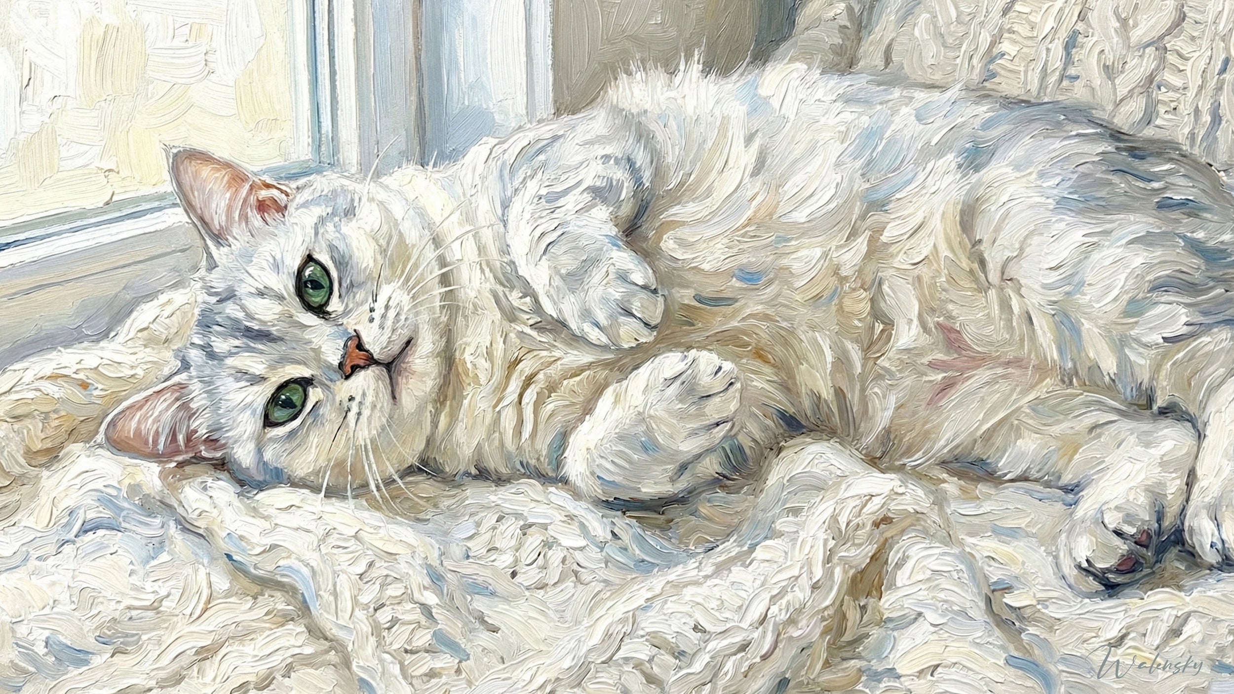 Tableau chat Burmilla