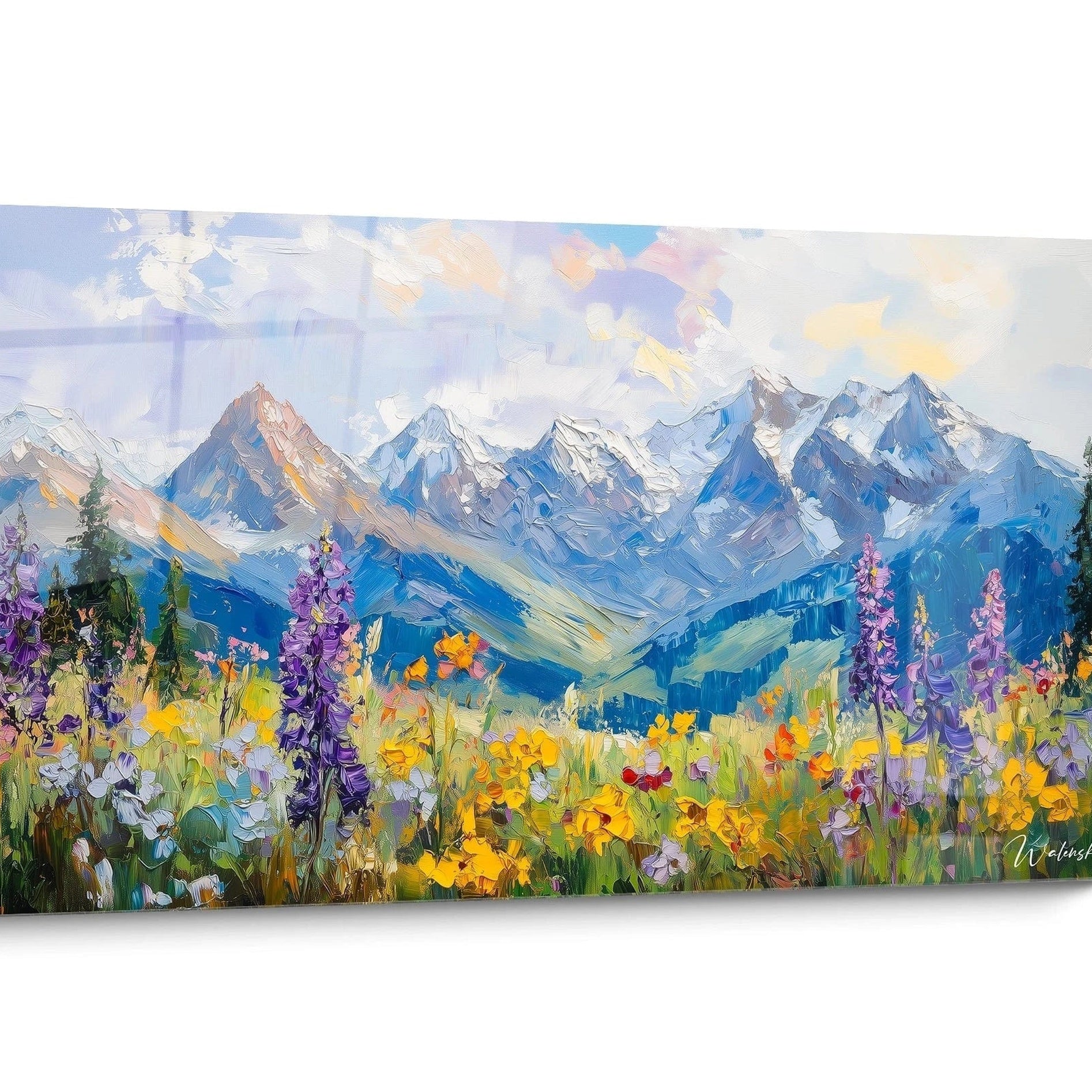 Tableau pour agence immobilière Montagne