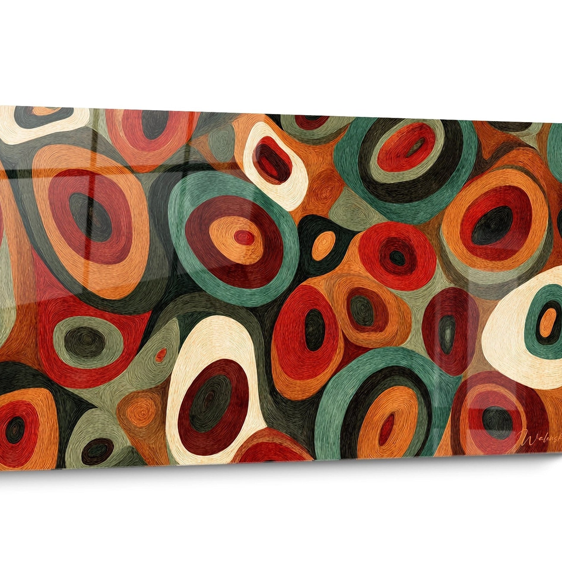 Tableau Africain abstrait Cercles