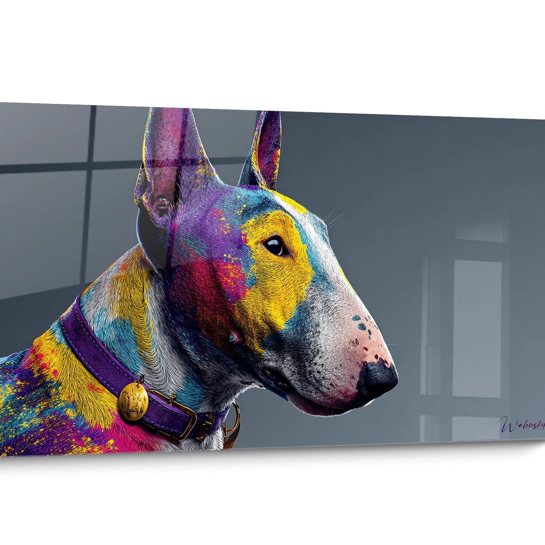 Tableau chien Bull Terrier Pop Art