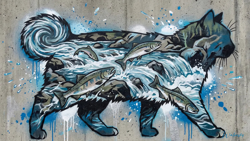 Chat di Tableau Kurilian Bobtail