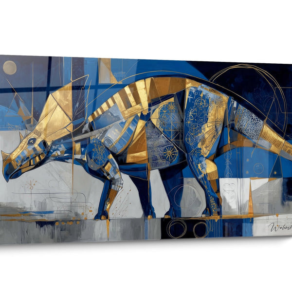 Tableau Dinosaure Abstrait