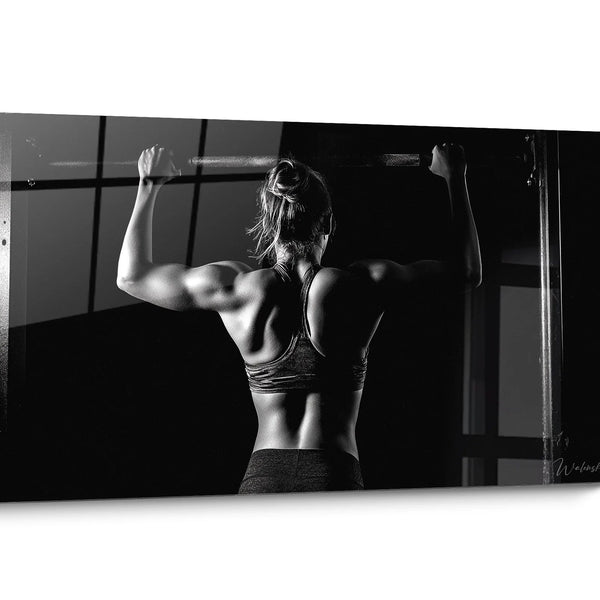 Black and White Bodybuilding Wall Art
