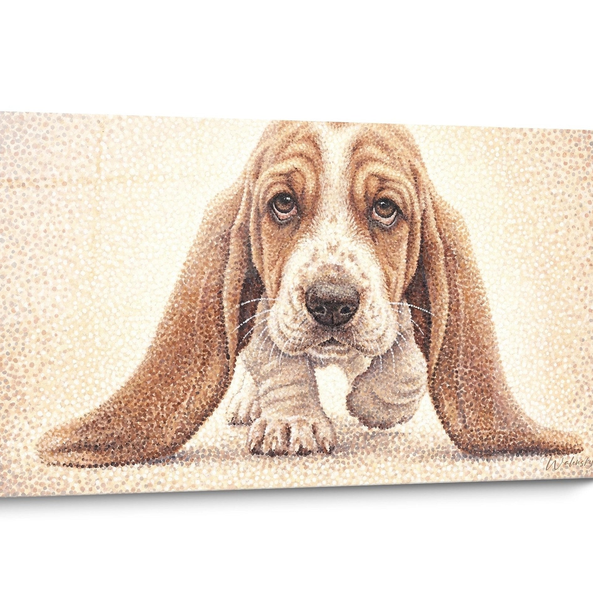 Tableau chien Basset Hound Portrait