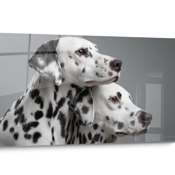 Tableau Dalmatien Noir et Blanc