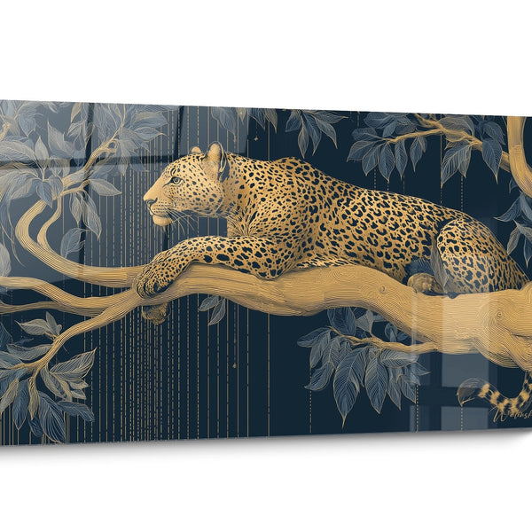 Tableau panthère Art Déco