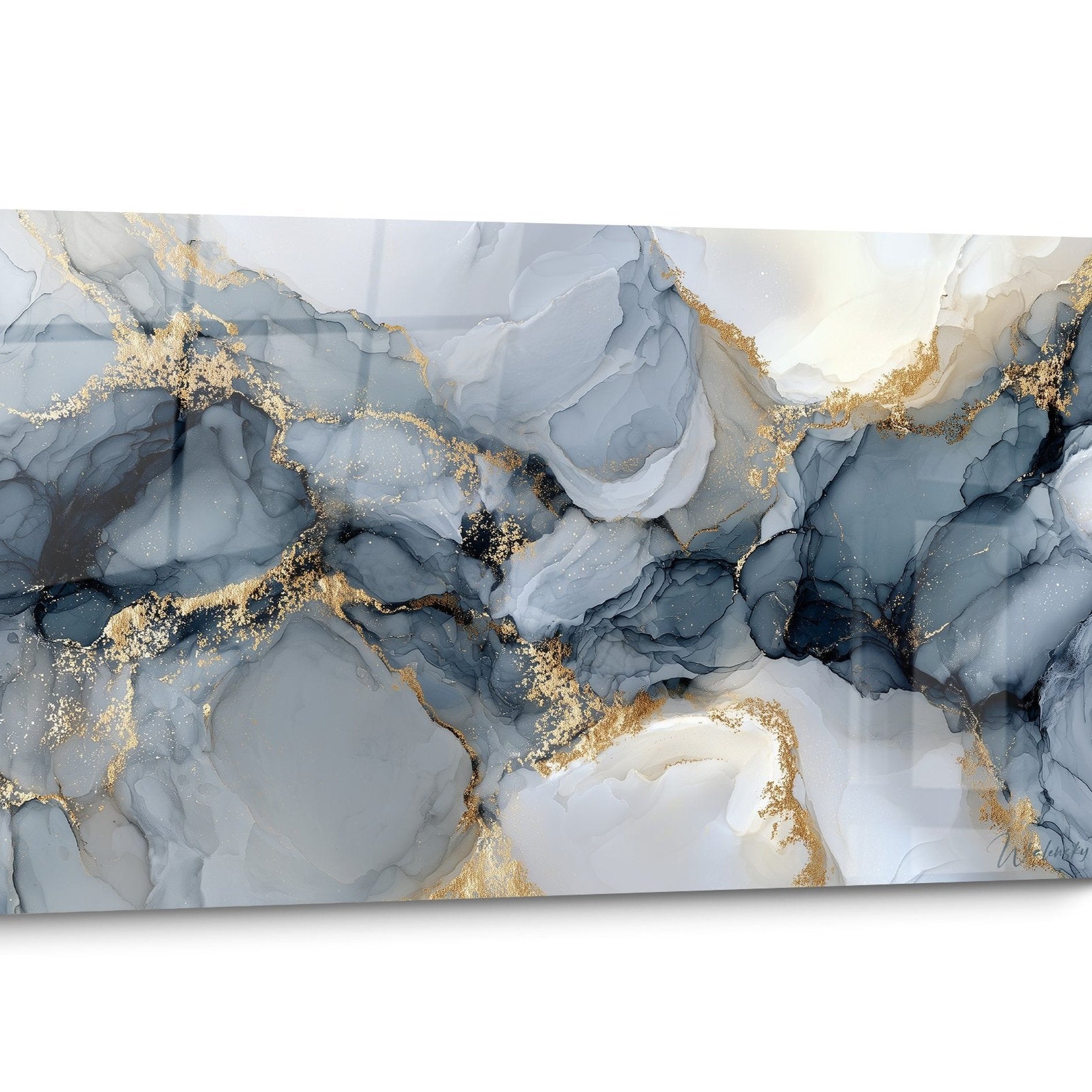 Abstraktes Marmor-Wandbild