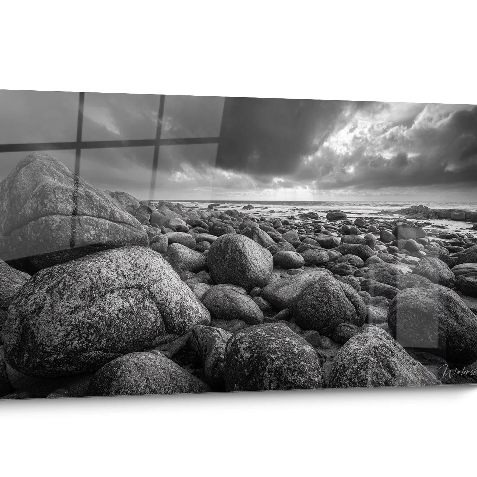 Tableau paysage noir et blanc Minimaliste