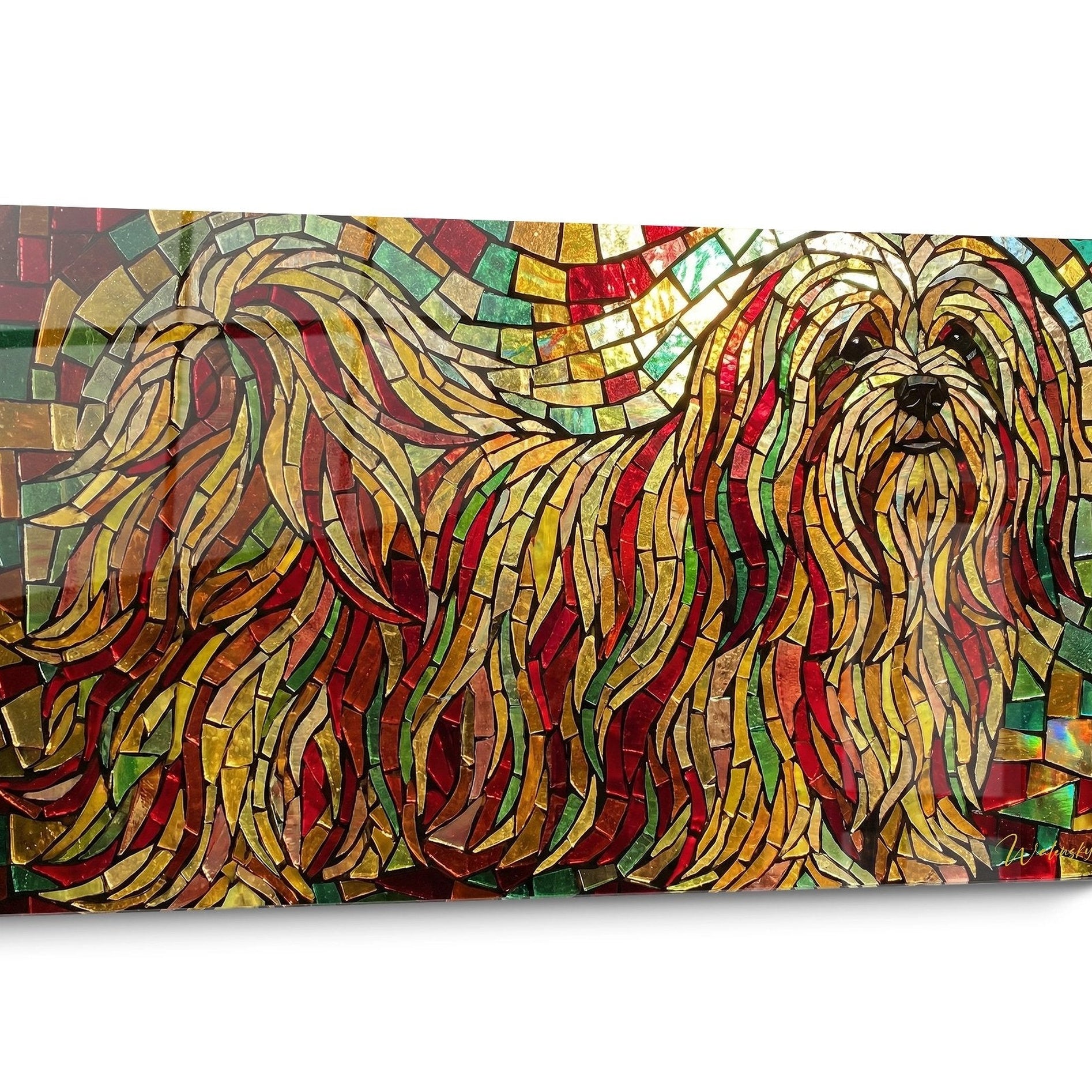 Tableau chien Lhassa Apso Doré