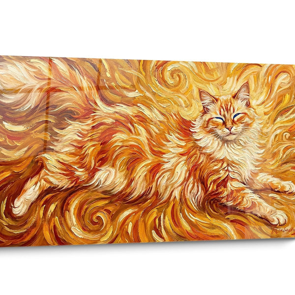 Balinese Cat Golden Wall Art