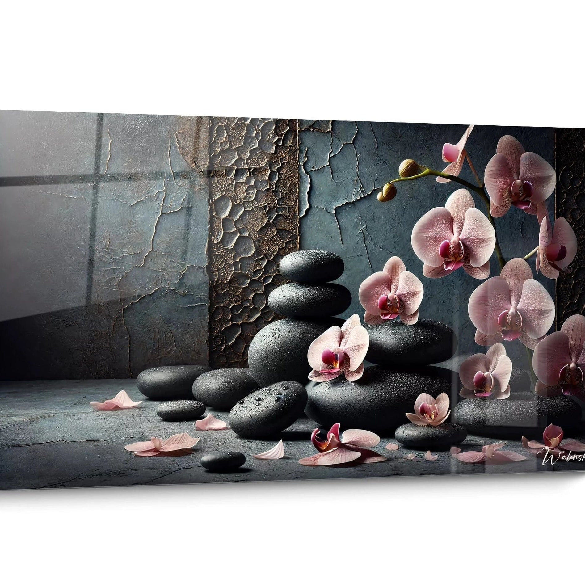 Zen-Kieselsteine Wandbild