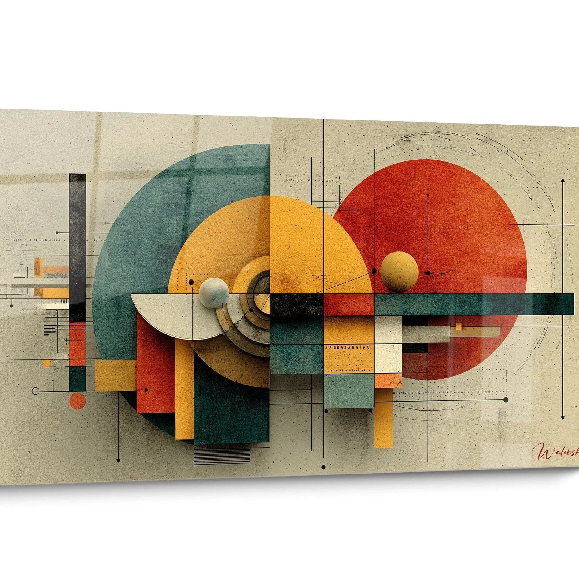 Tableau Bauhaus Coloré
