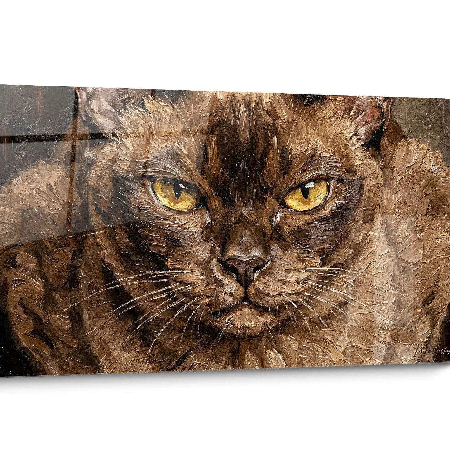 Tableau chat Burmese Doré