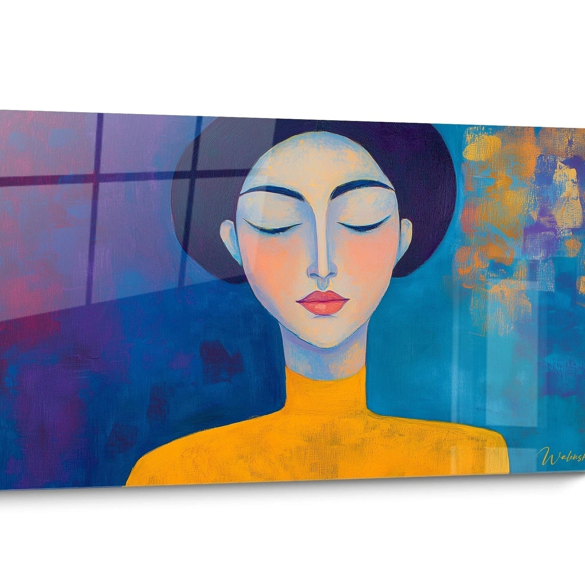 Tableau inspiration Amedeo Modigliani Coloré Expressionnisme