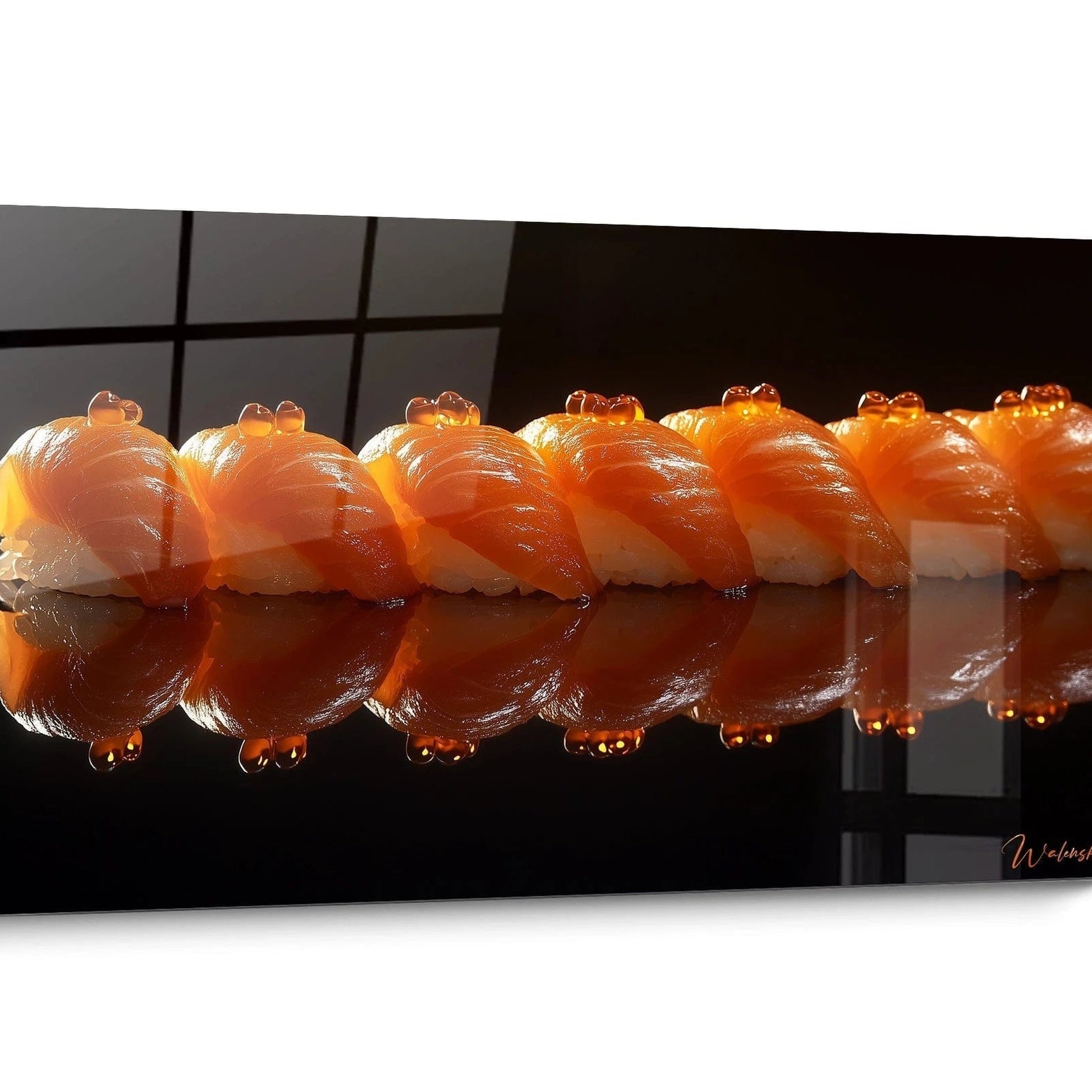 Wandbild für Sushi-Restaurant Schwarz und Weiß