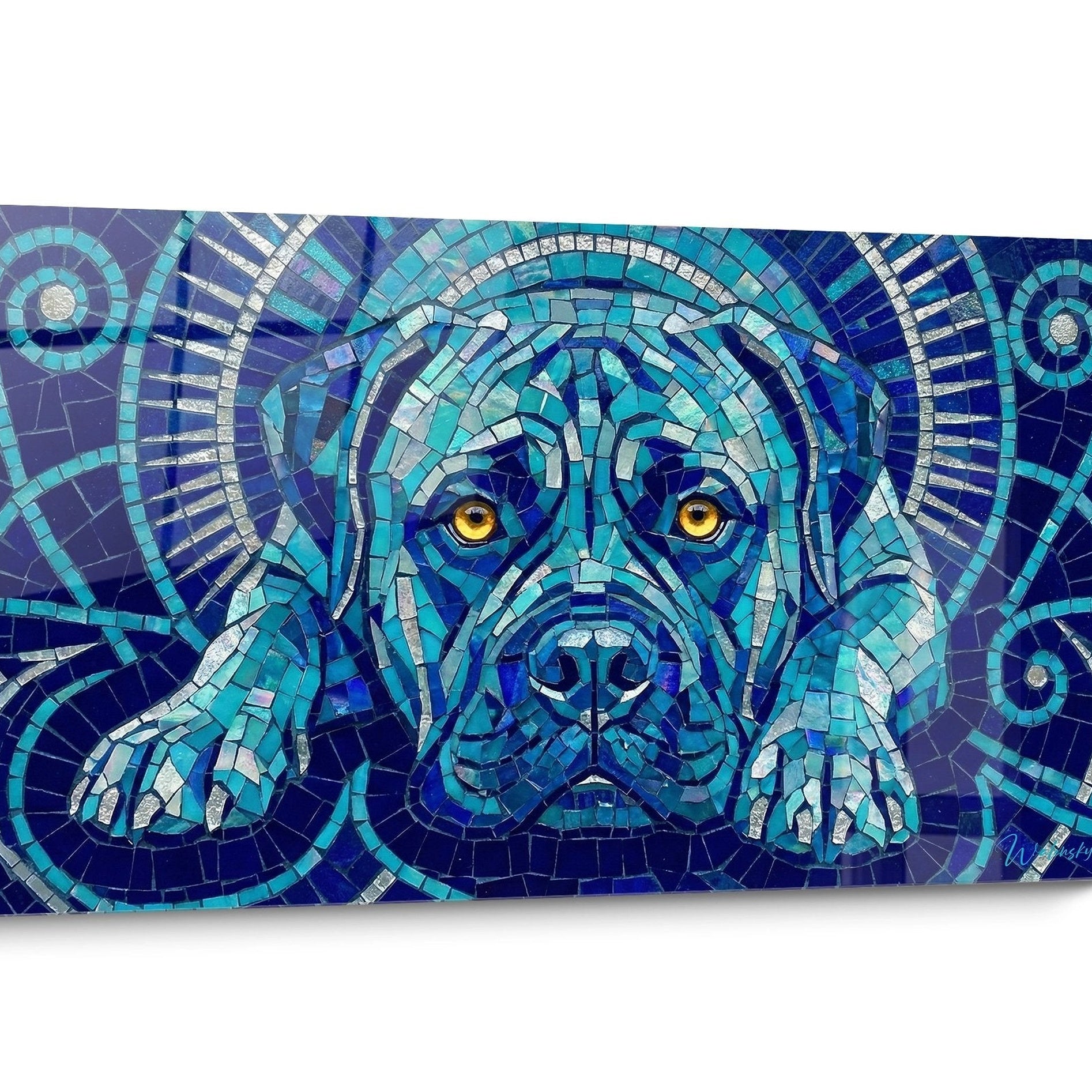 Tableau chien Bullmastiff Portrait