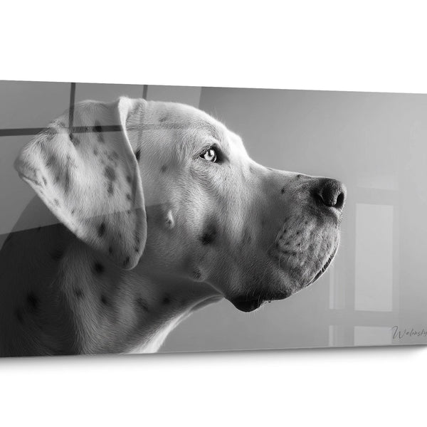 Quadro Cane Dogo Argentino Bianco e Nero