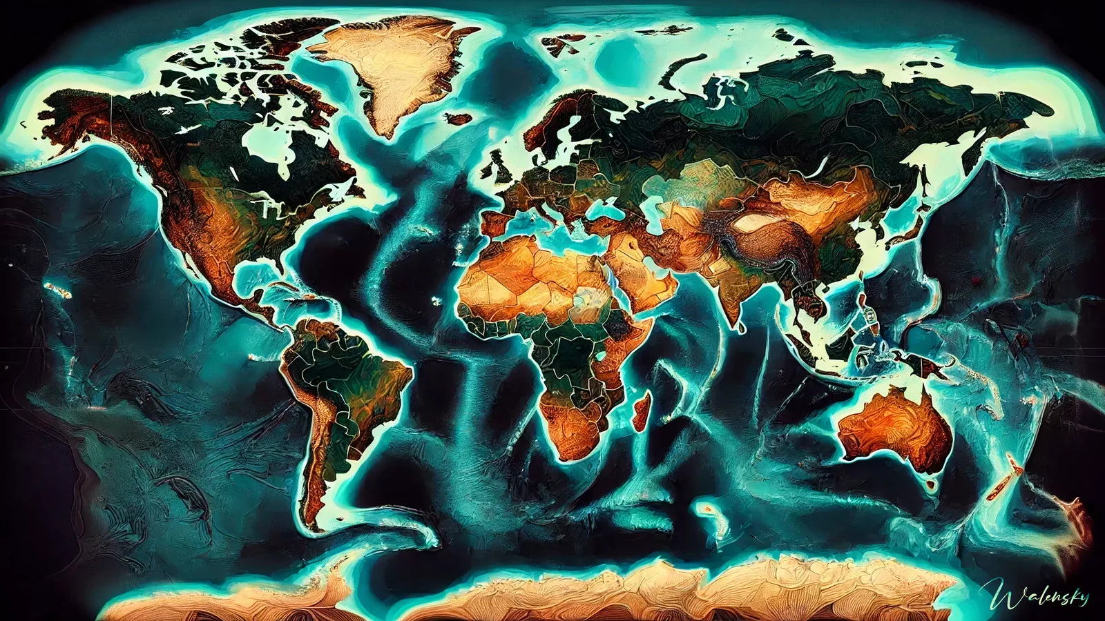 Tableaux Carte du monde