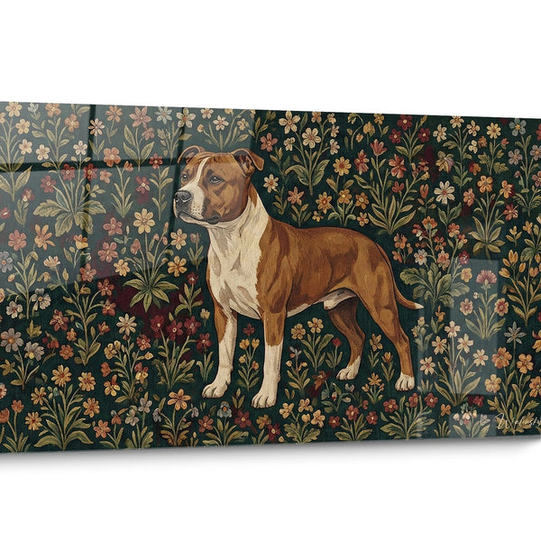 Tableau chien Staffordshire Bulle Terrier Portrait
