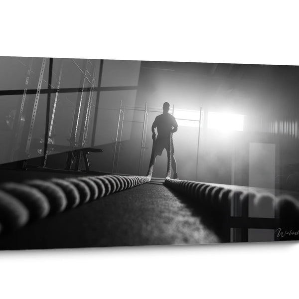 Black and White Sports Wall Art Bodybuilding