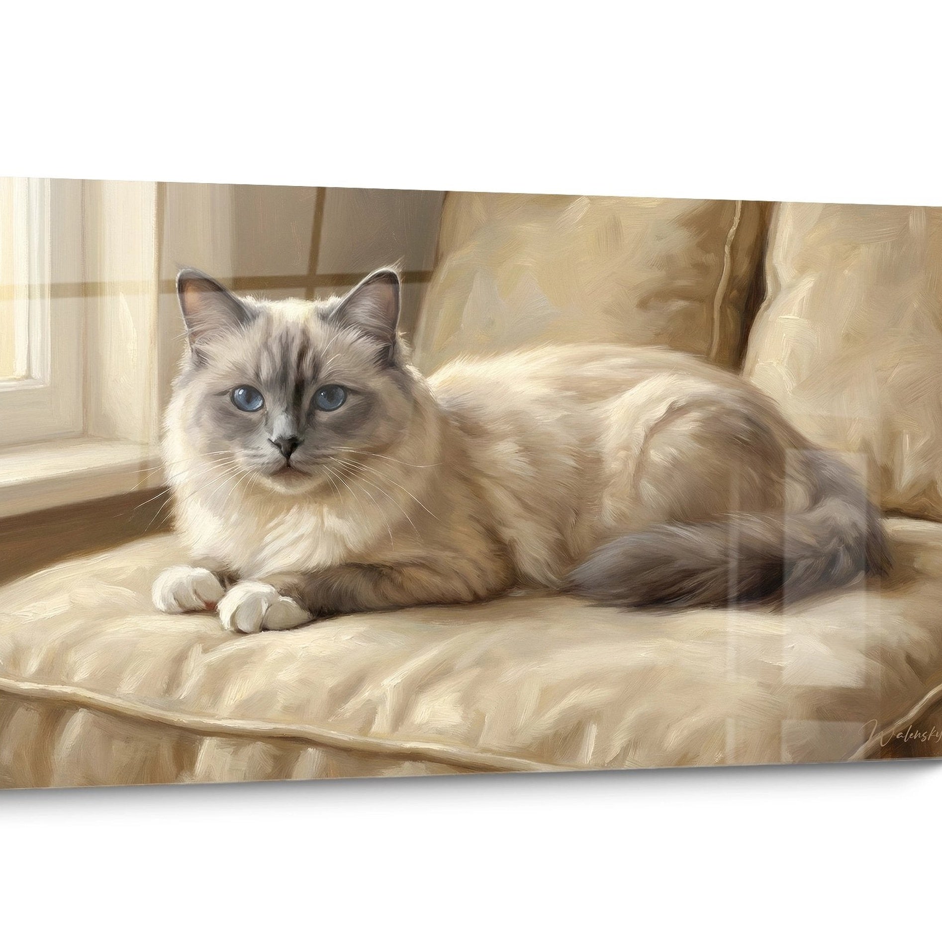 Tableau chat Birman Doré