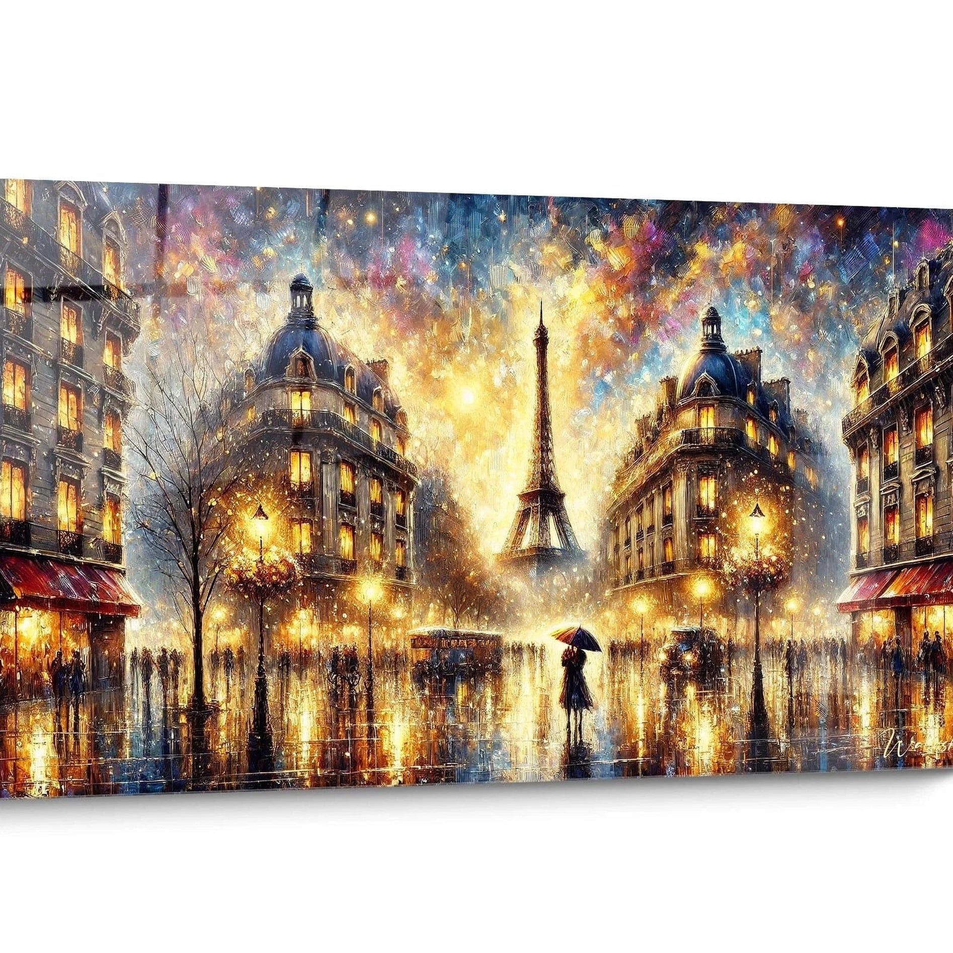 Tableau Ville de nuit Romantique