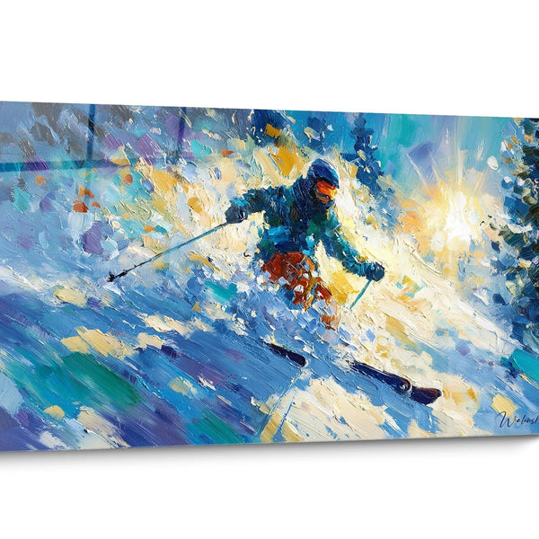 Abstract Ski Wall Art