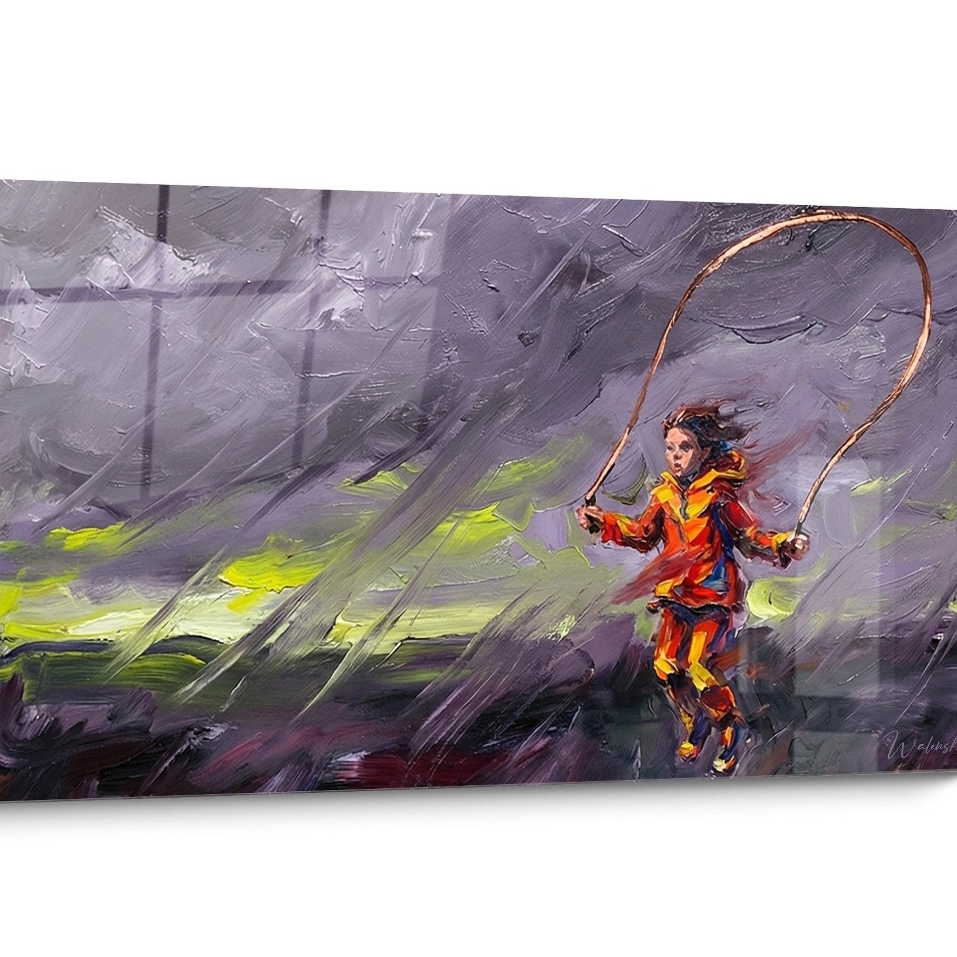 Skipping Rope Impressionist Wall Art