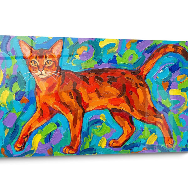 Abyssinische Katze Pop Art Wandbild