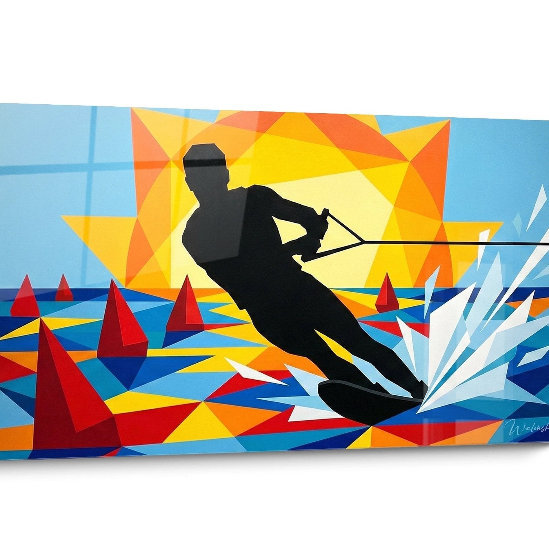 Tableau Ski nautique Abstrait