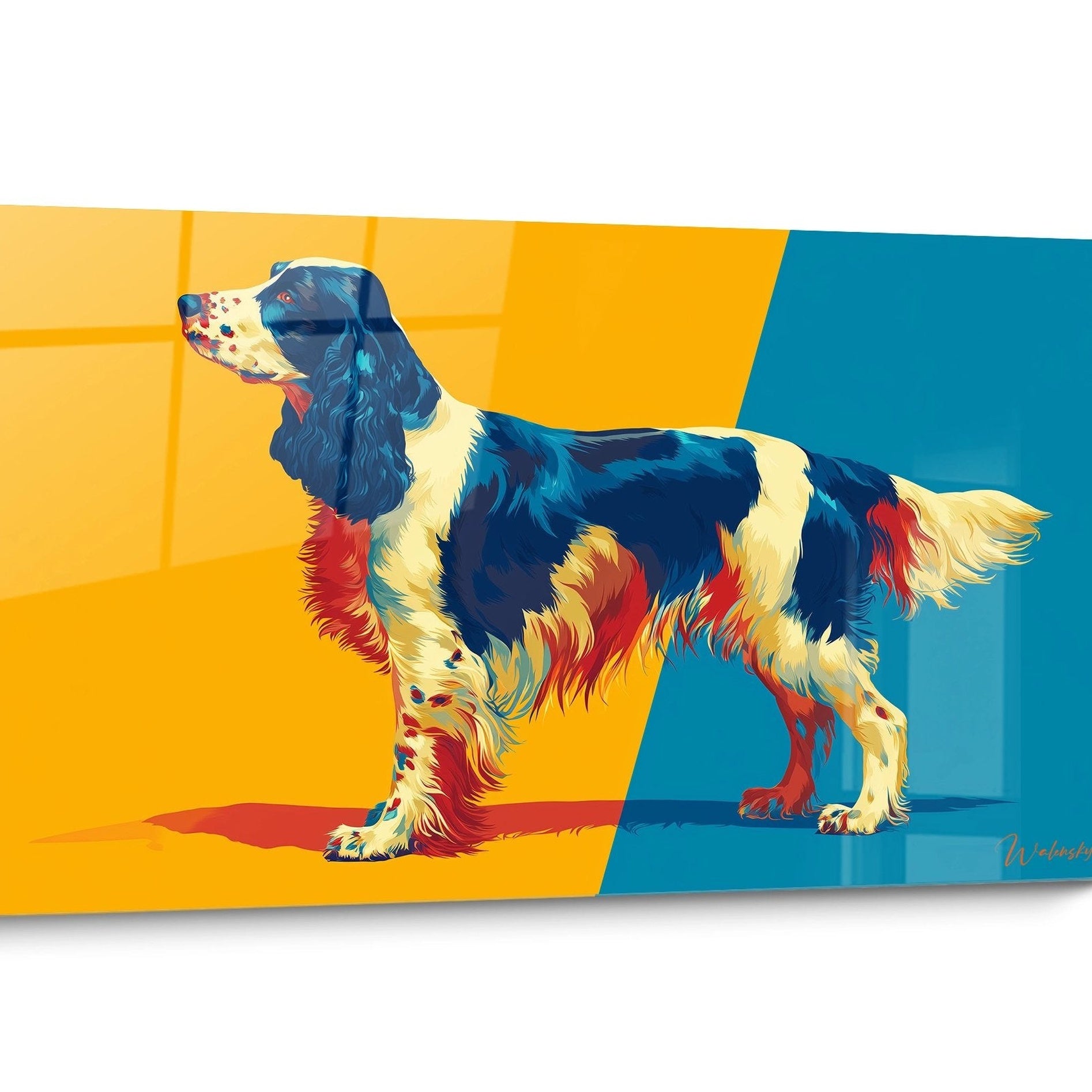 Gemälde Englischer Springer Spaniel Modern