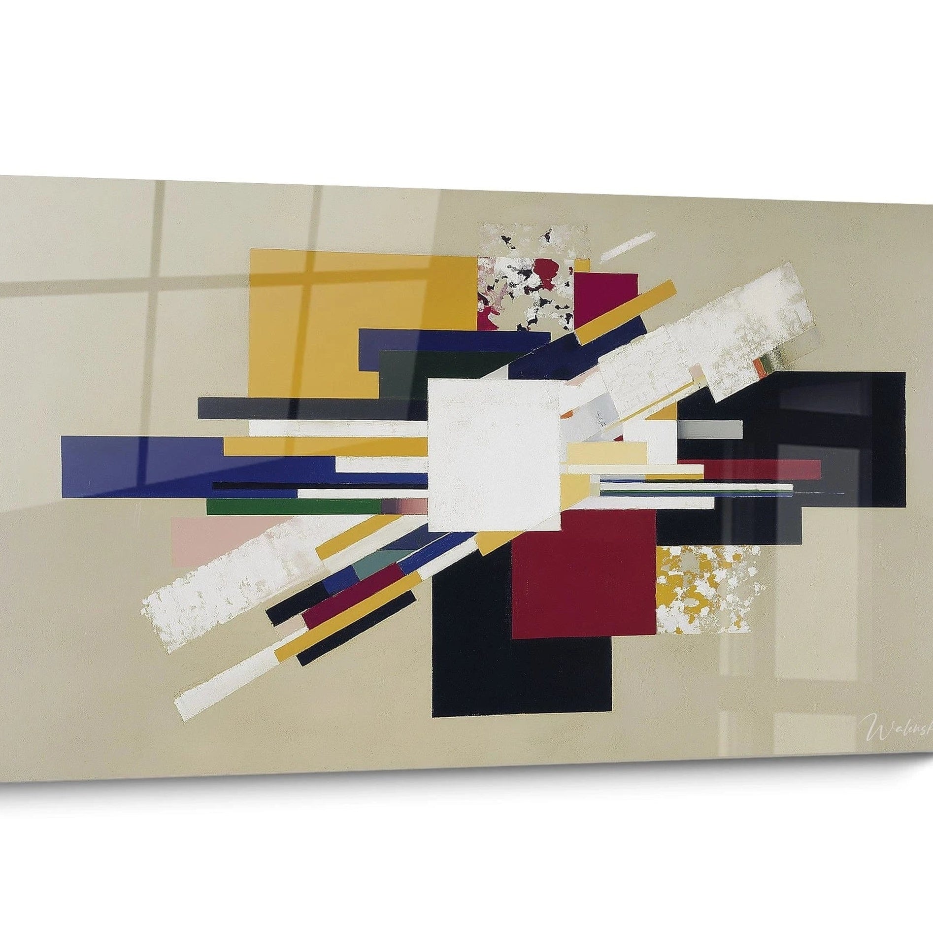 Red Constructivism Wall Art