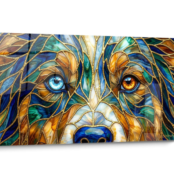 Tableau chien Berger Americain Miniature Pop Art