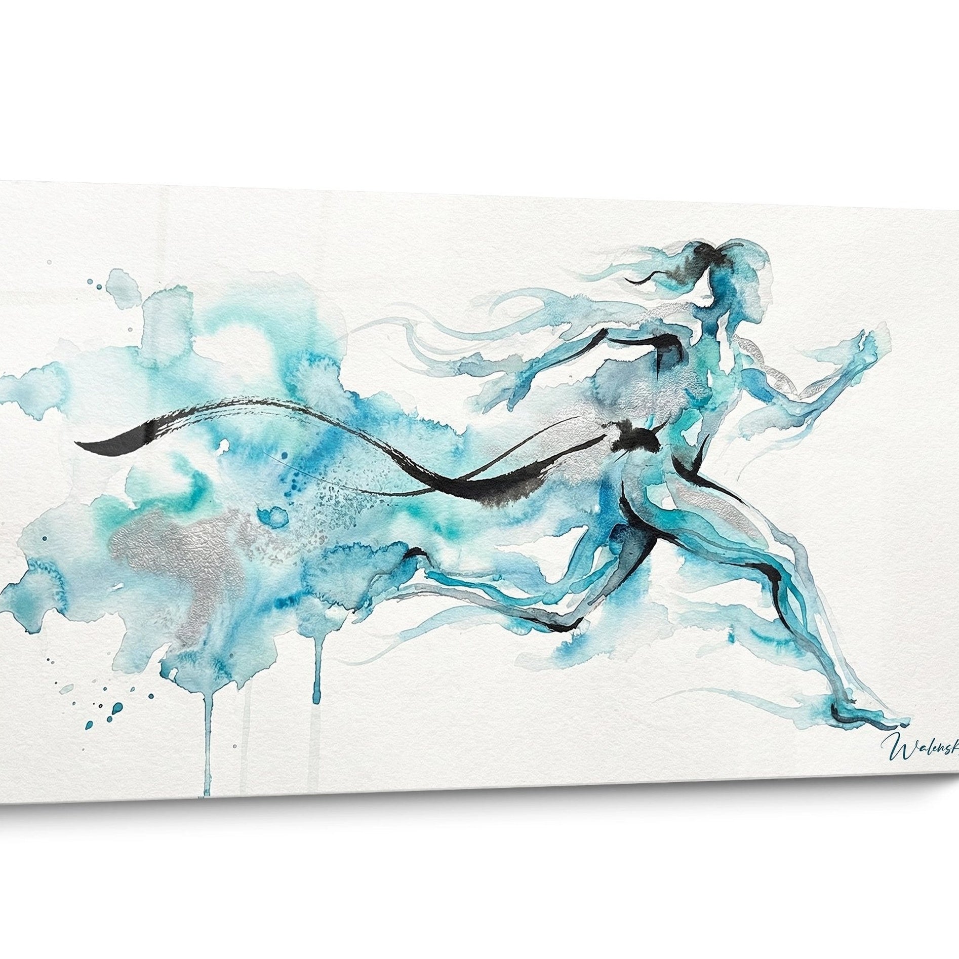 Abstraktes Laufen Kunstwerk