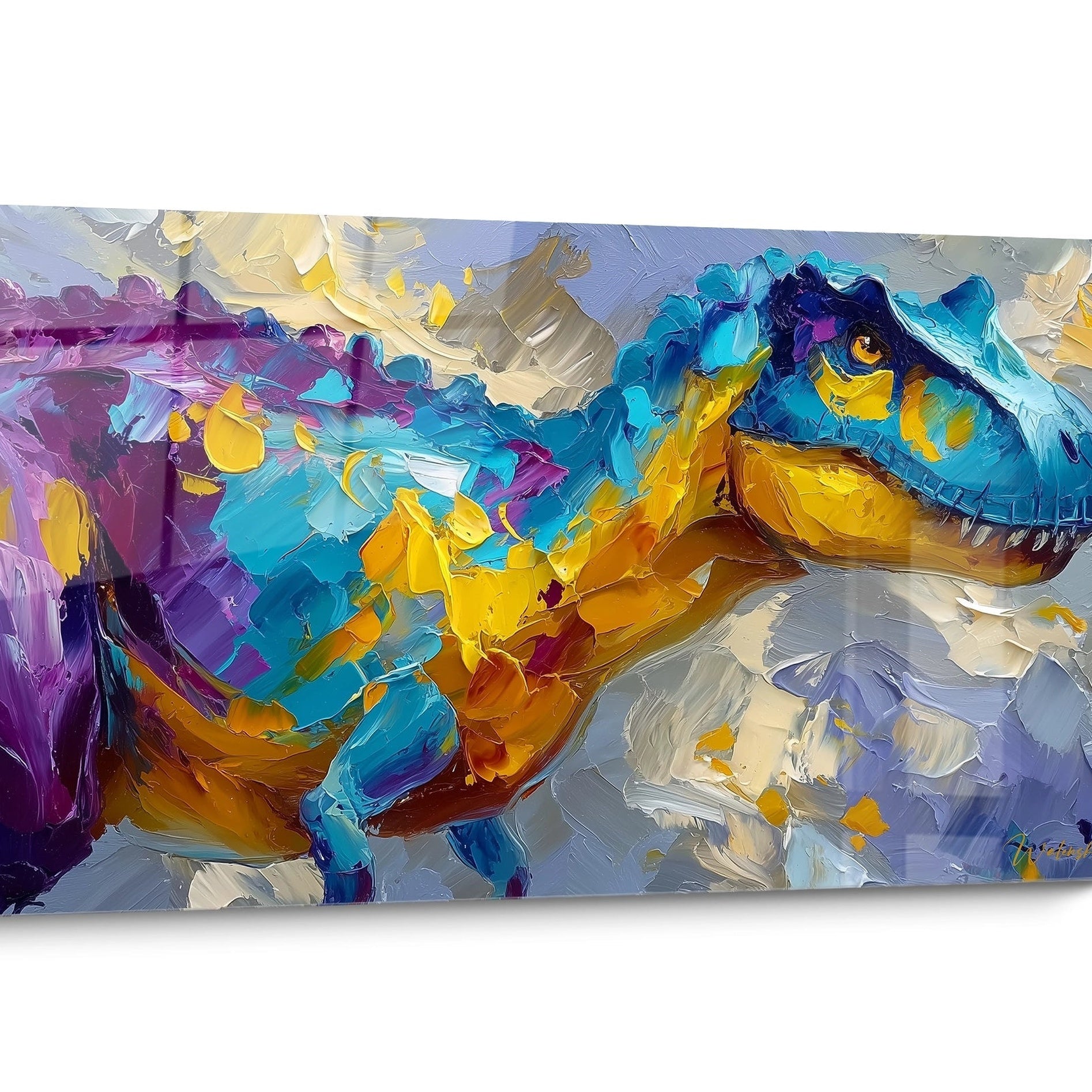 Dinosaurier-Kunstwerk