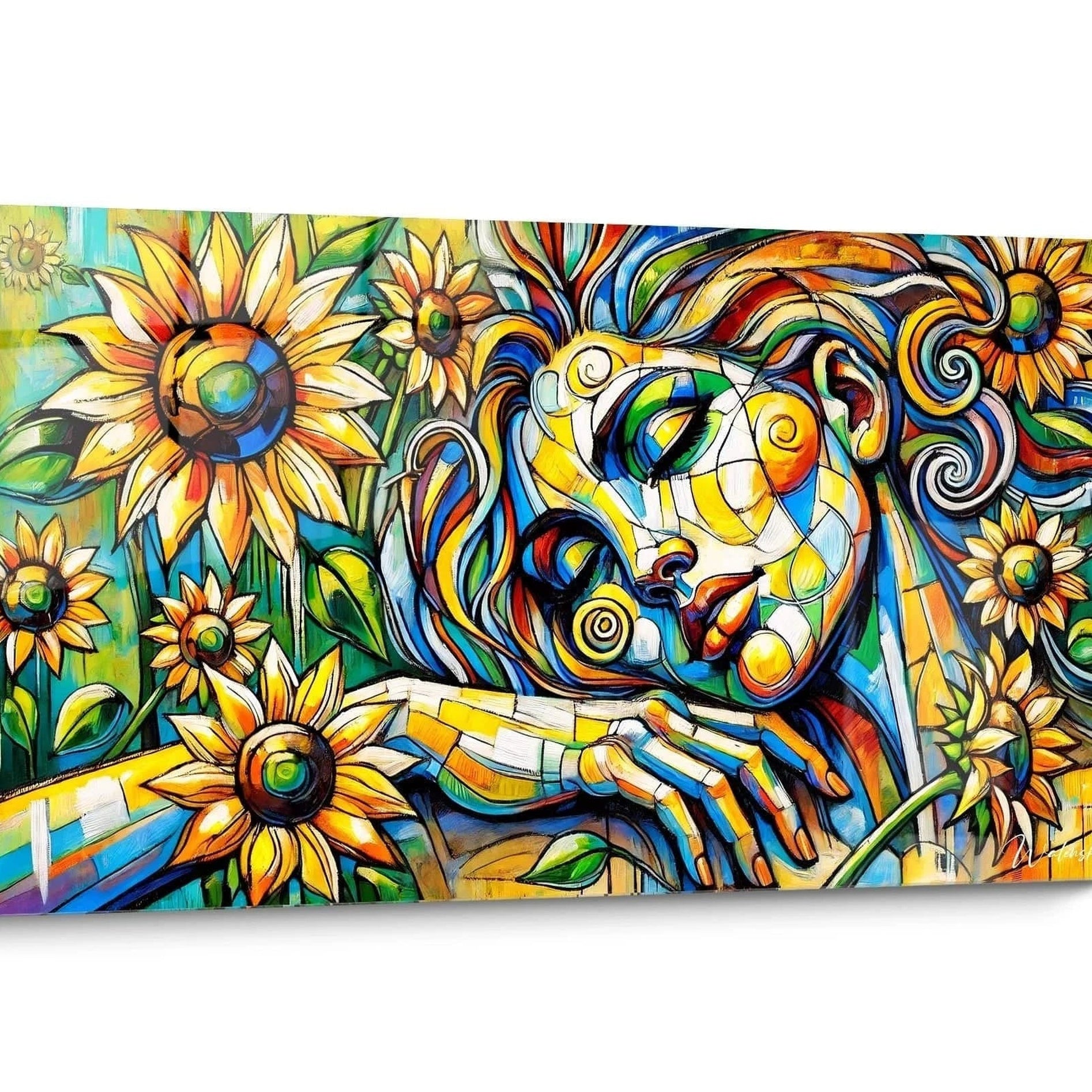 Tableau Abstrait Visage