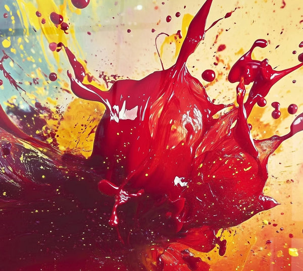 Quadro formato quadrato espressionista