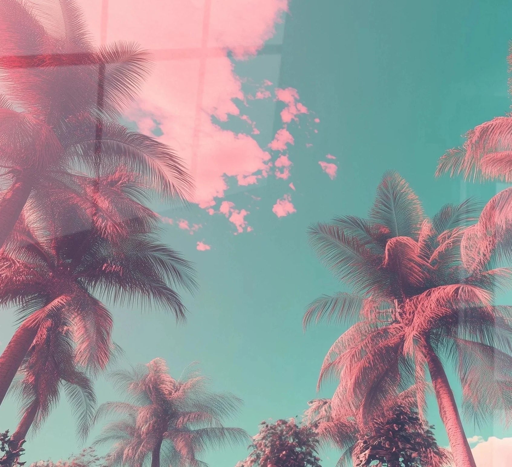 Tableau format carré Tropical