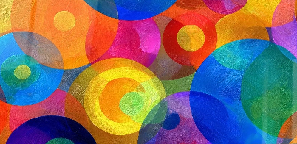 Tableau format panoramique Géométrique