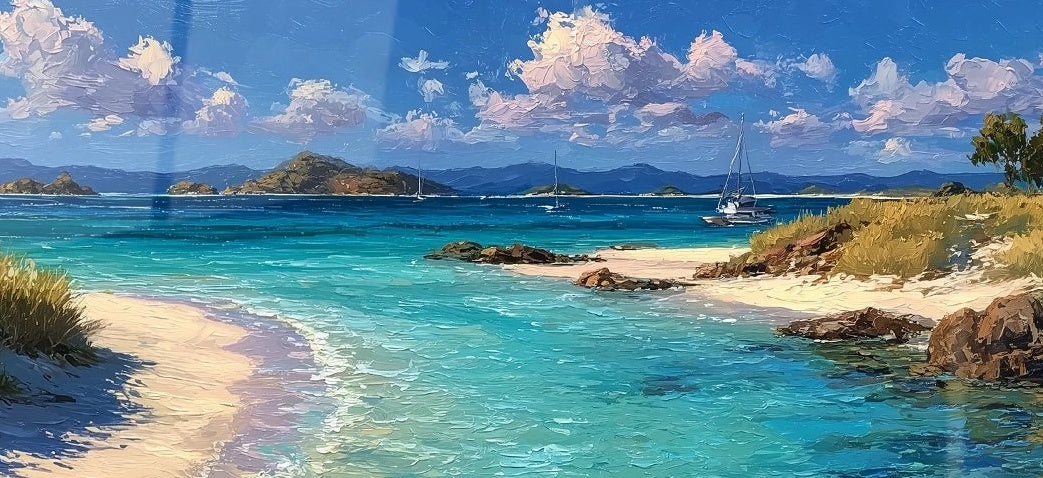 Tableau format panoramique Océan