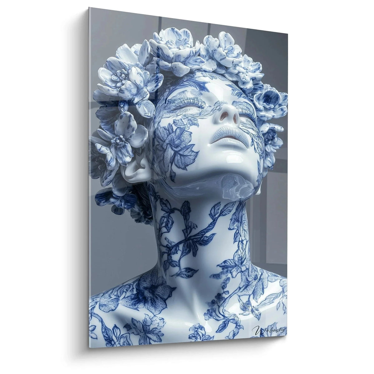 Tableau style porcelaine Asiatique