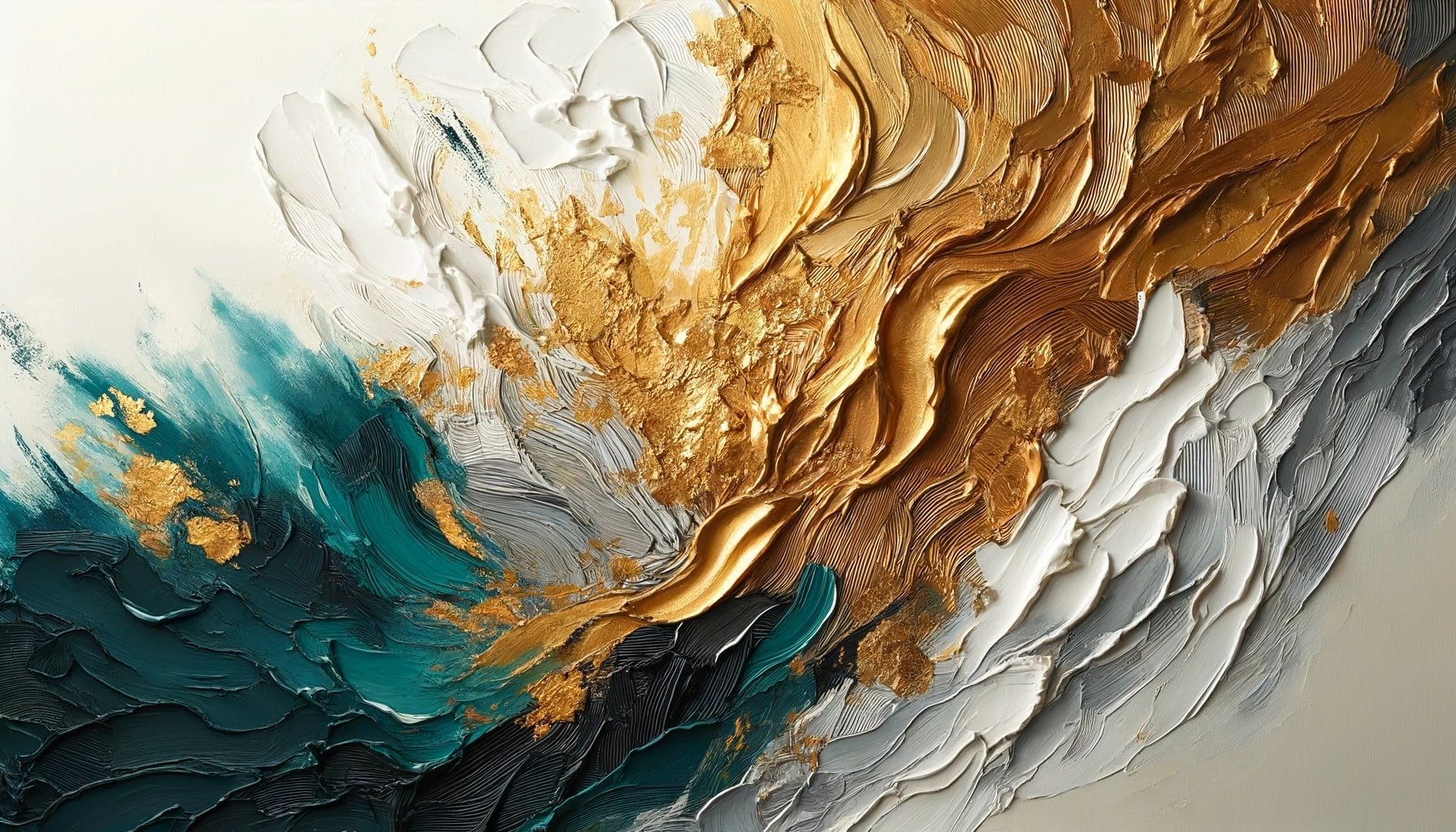 Tableau abstrait pour entrée à la composition saisissante et teintes expressives, créant une première impression mémorable qui définit l'identité esthétique de l'intérieur.