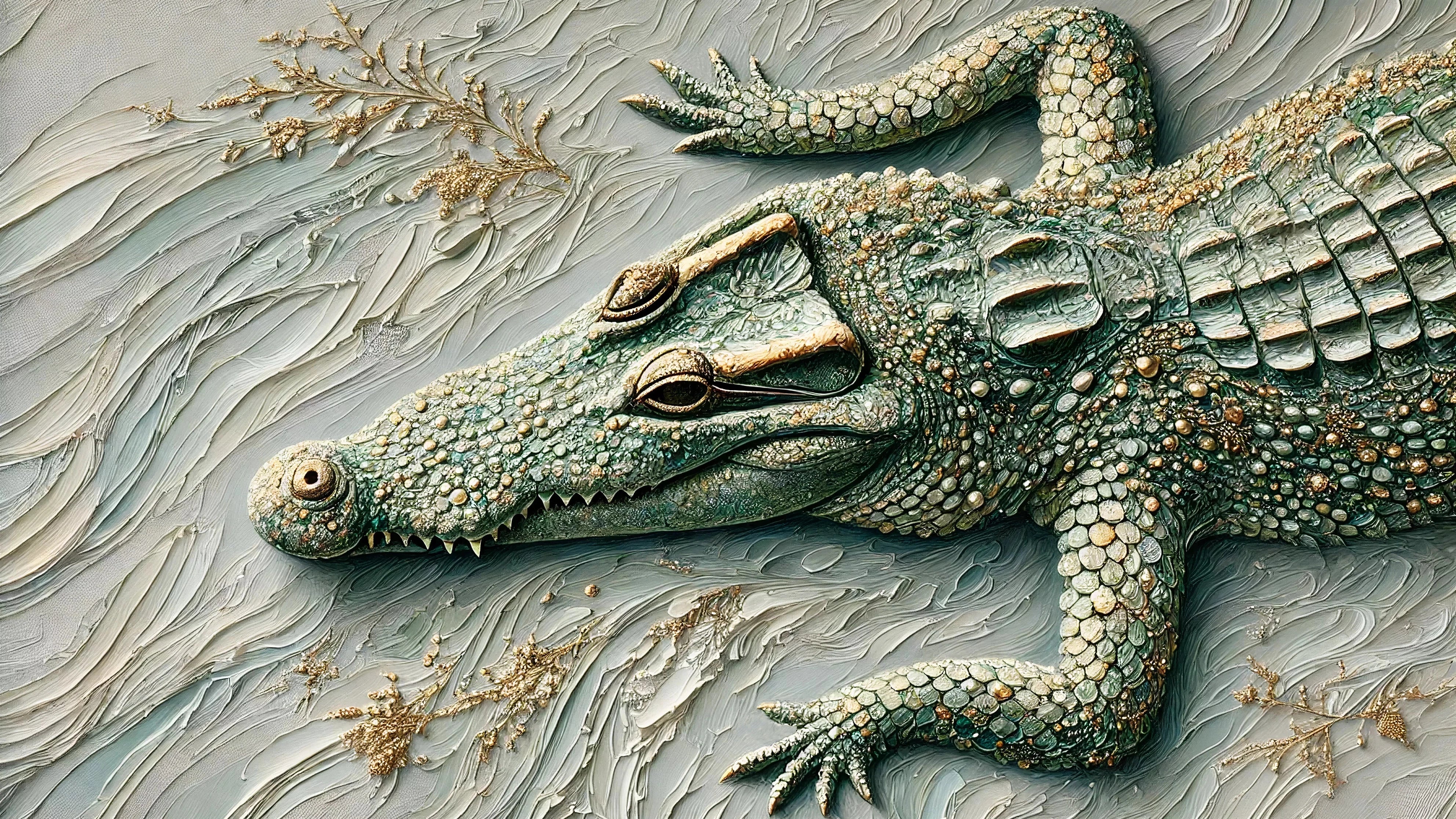 tableau crocodile collection