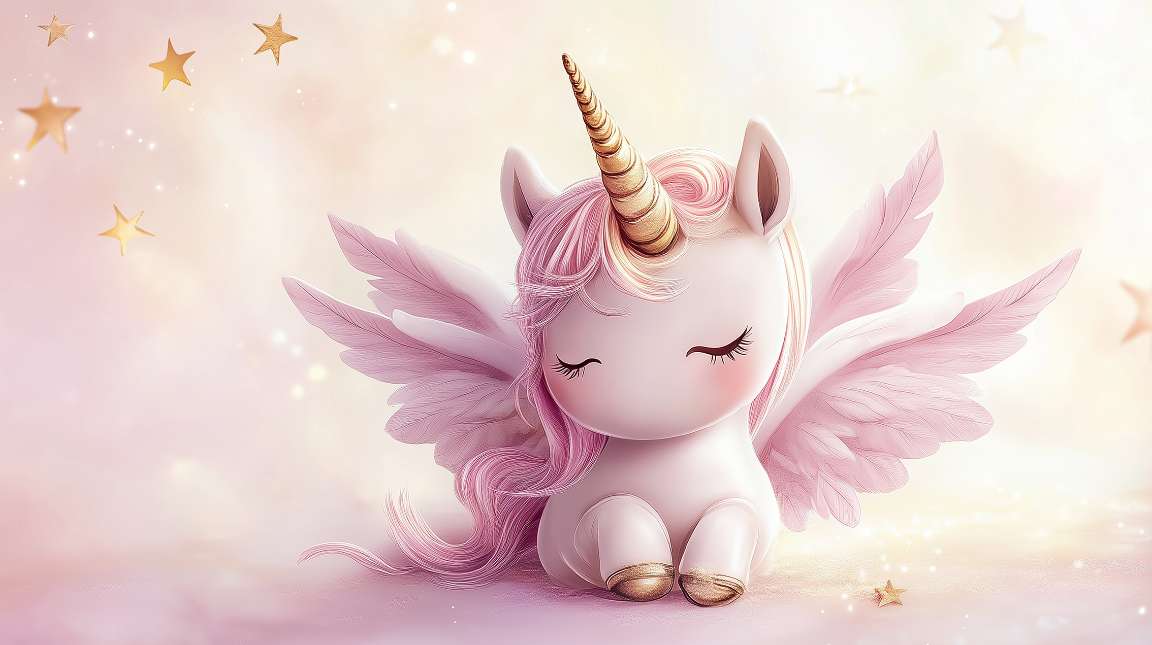 Tableau licorne pour enfant avec des couleurs douces et une ambiance féerique idéale pour une décoration apaisante.