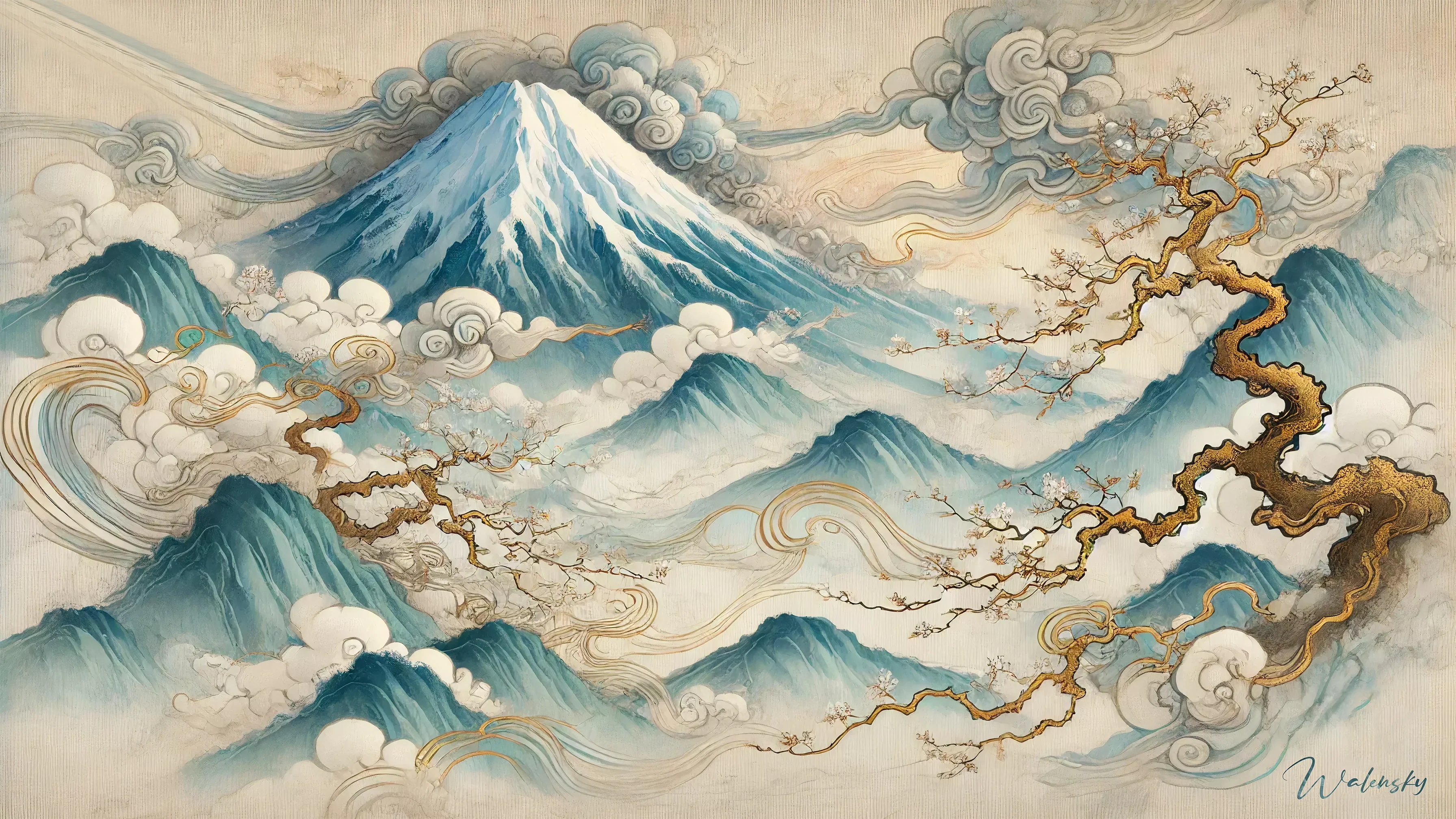 tableau mont fuji collection