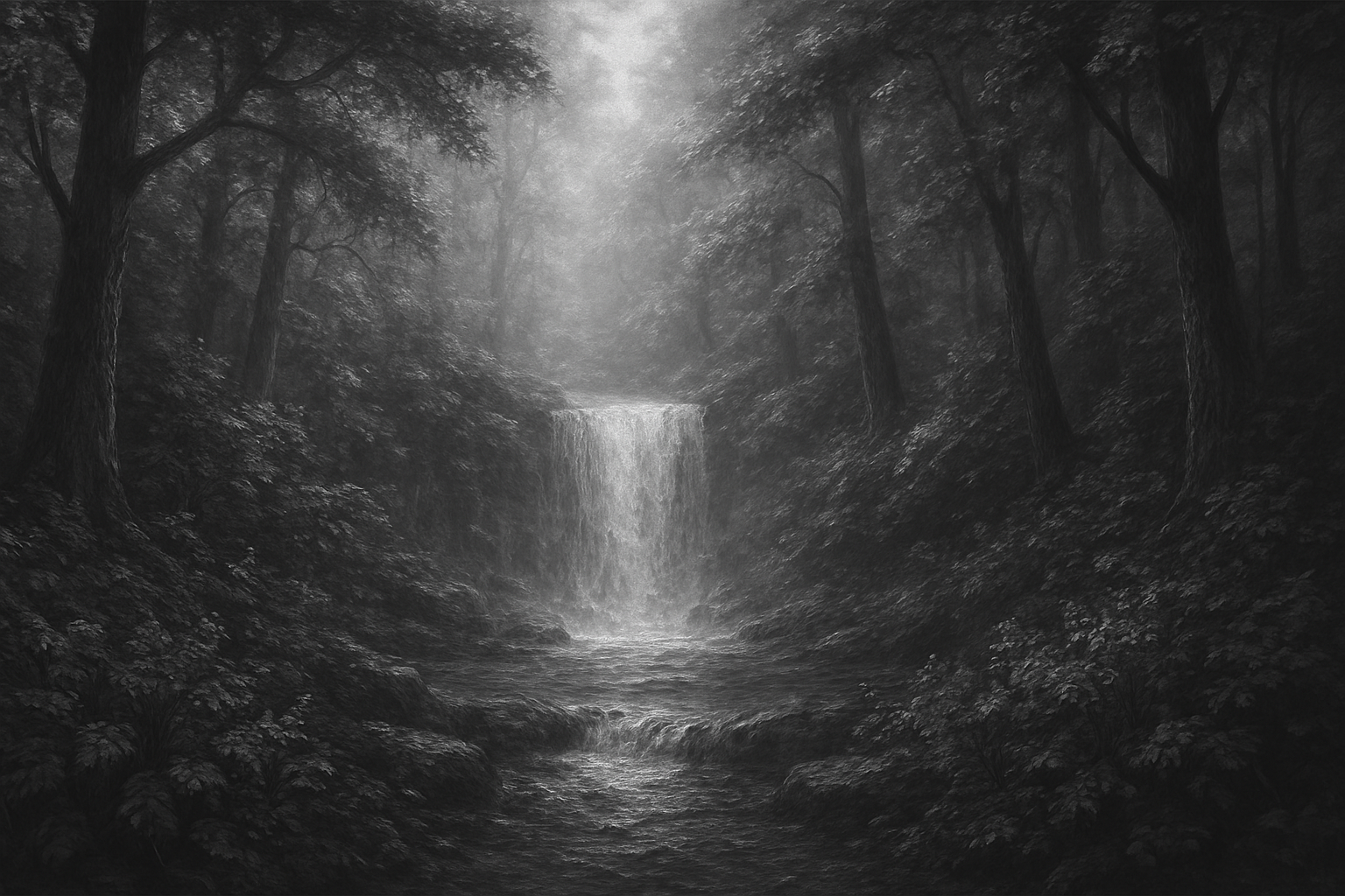 Tableau noir et blanc contrasté pour véranda lumineuse avec jeux d'ombres et compositions graphiques, créant un dialogue visuel avec la lumière naturelle abondante de cet espace.