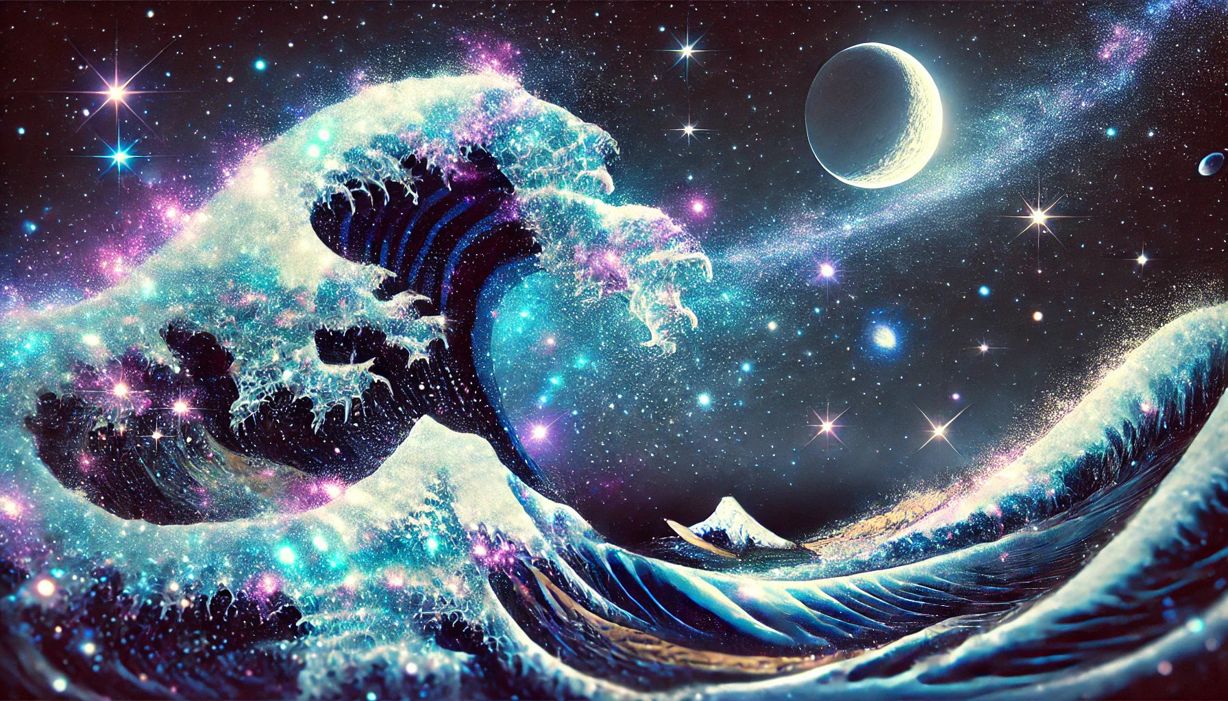 Tableau représentant des vagues ondulantes pour salle de bain, capturant la fluidité naturelle de l'eau dans un style artistique qui apporte mouvement et sérénité à l'espace.